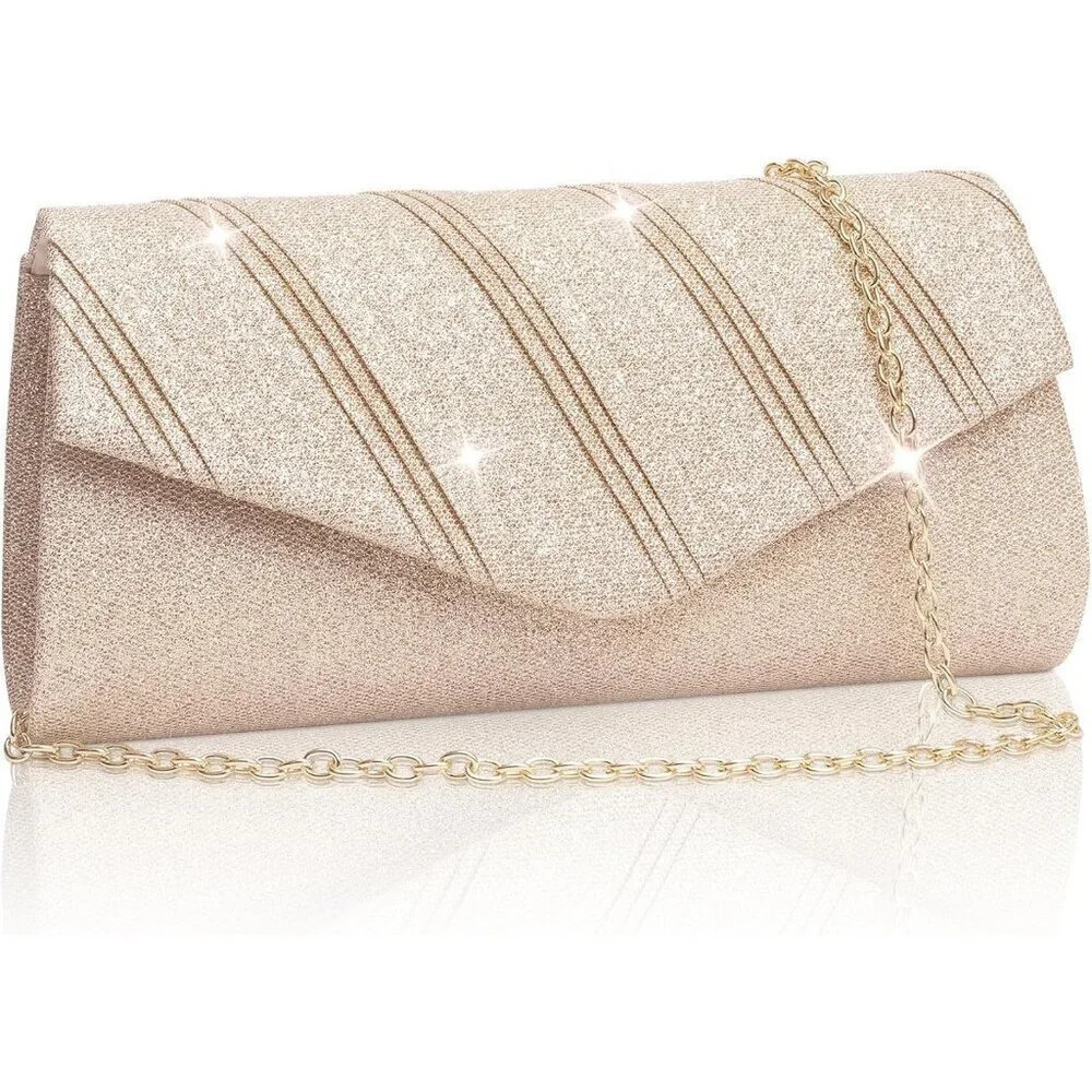 ❤️ Women's Evening Handbags, Glitter Envelope Clutch Purses,  Formal Ladies bag